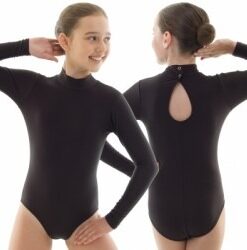 Turtle neck lycra leotard