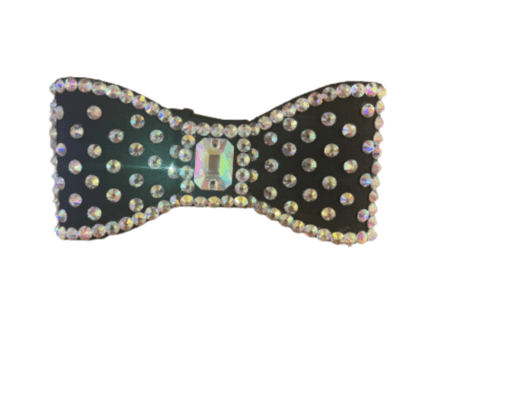Black A/B Crystal Bow