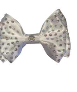 Double White A/B Crystal Bow