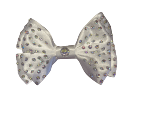 Double White A/B Crystal Bow